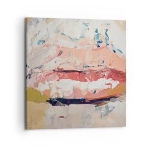 Schilderen op canvas - Het wekt de zintuigen - 70x70 cm