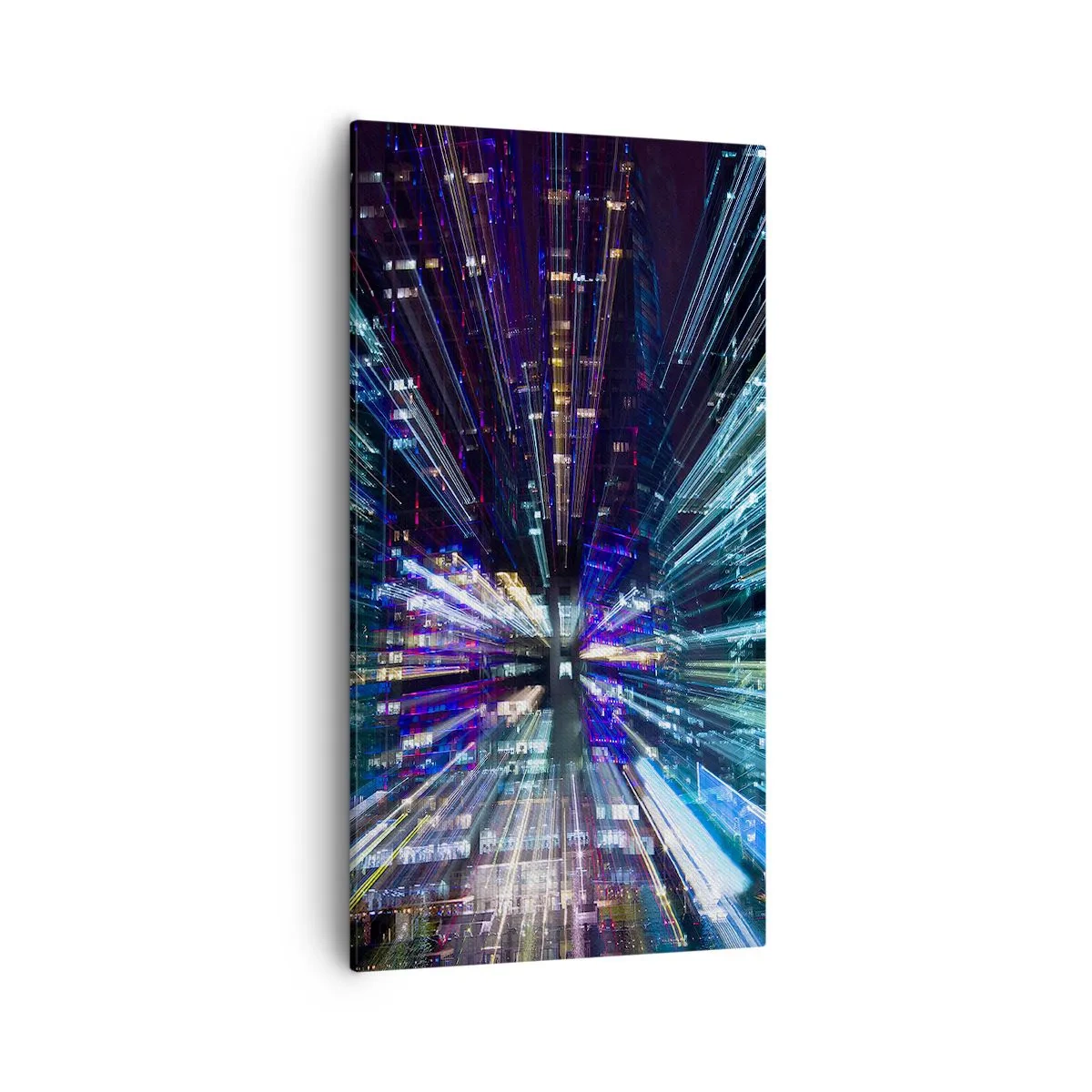 Schilderen op canvas - Overgang naar hyperspace - 55x100 cm