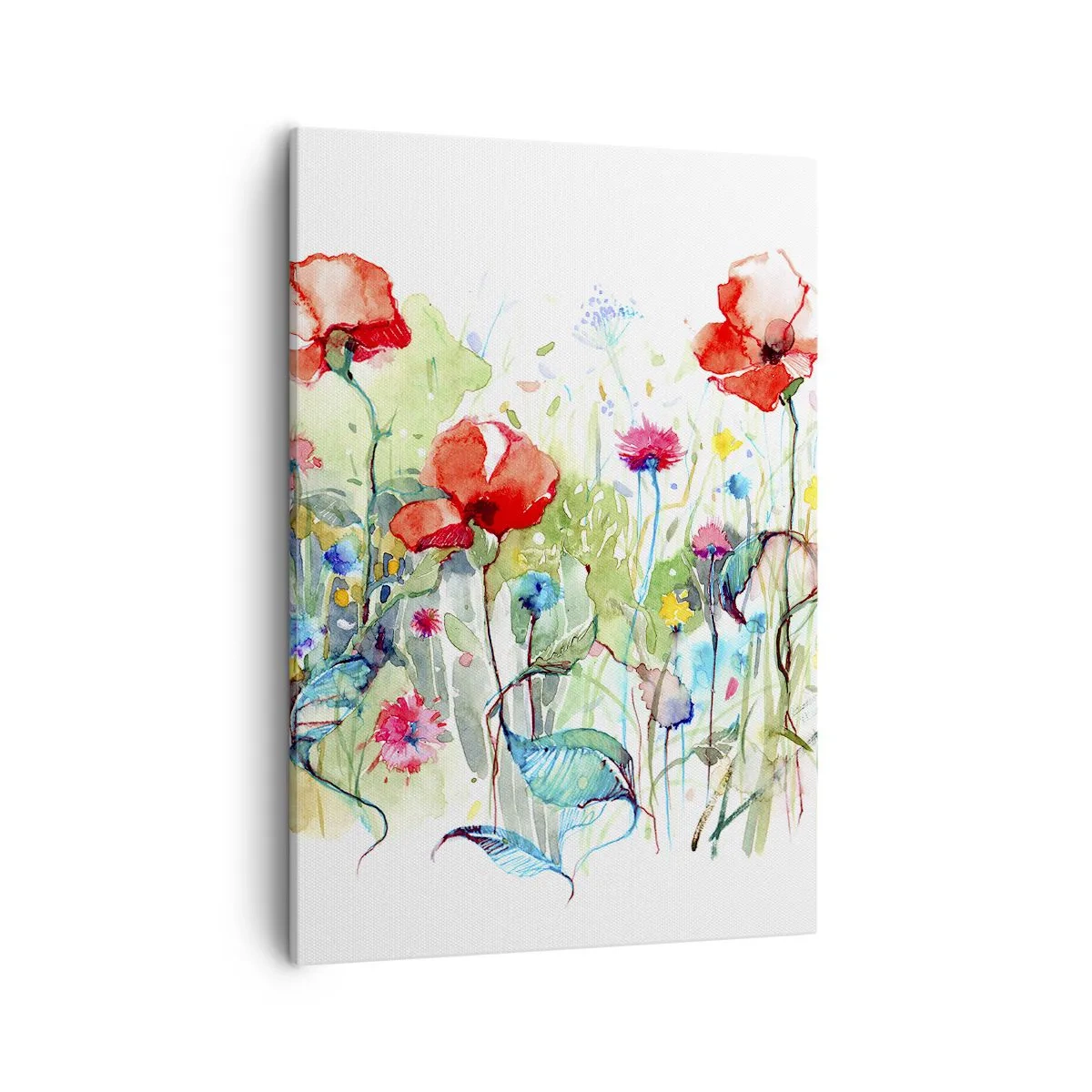 Schilderen op canvas - Bloeiende meiweide - 50x70 cm