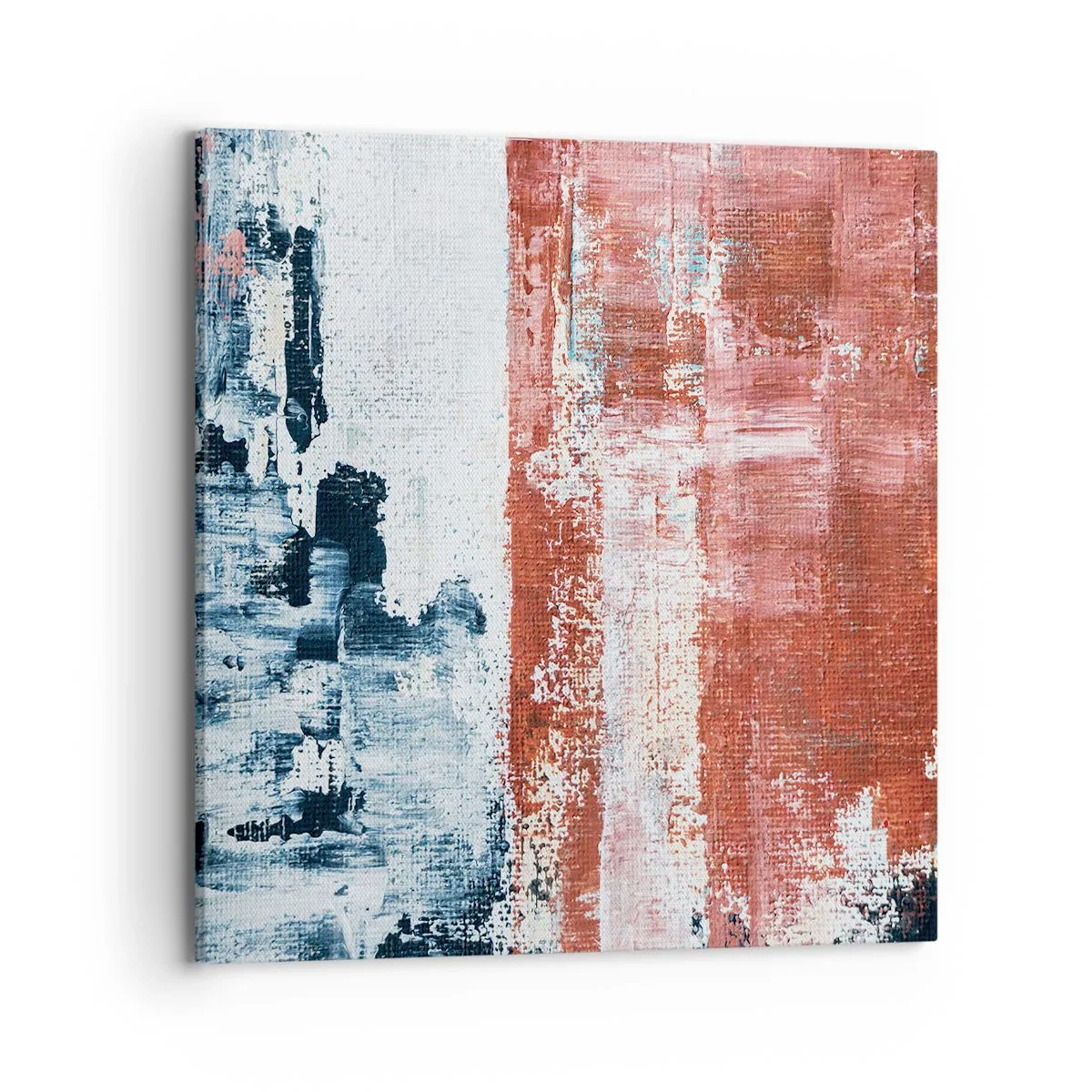 Schilderen op canvas - Fifty Fifty abstract - 70x70 cm