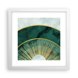 Poster in een witte lijst - Een ander zonnestelsel - 30x30 cm