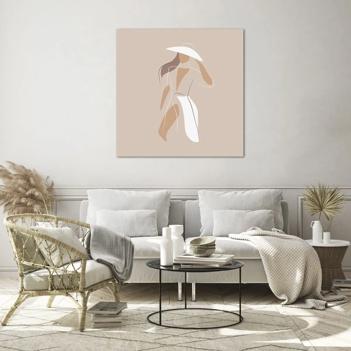 Schilderen op glas - Mode is leuk - 40x40 cm