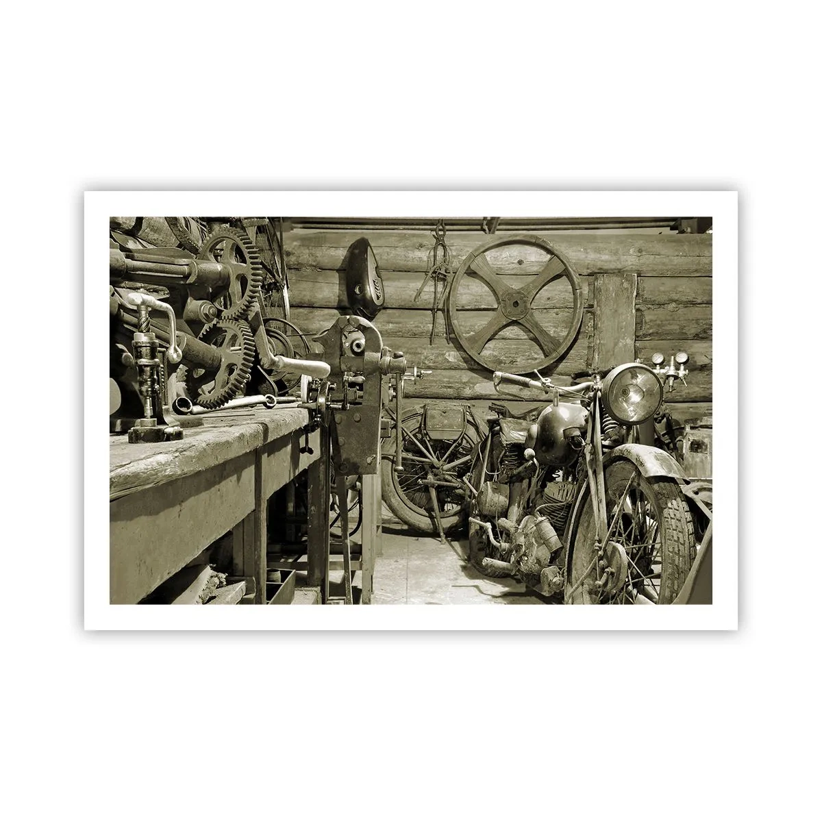 Poster - In de schuur van oom Władek - 91x61 cm