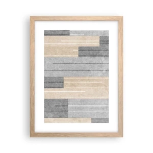 Een poster in een licht eiken lijst - Compositie: houd verticaal - 30x40 cm
