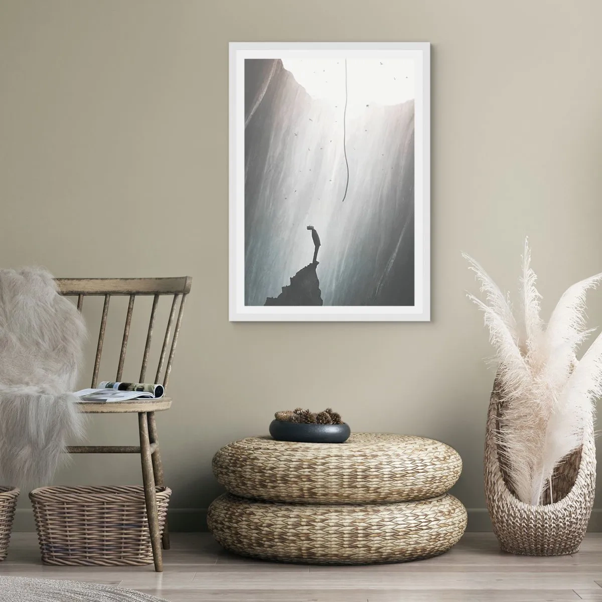 Poster in een witte lijst - Er is altijd een uitweg - 70x100 cm