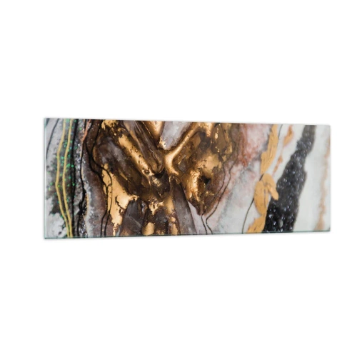 Schilderen op glas - Het element aarde - 140x50 cm