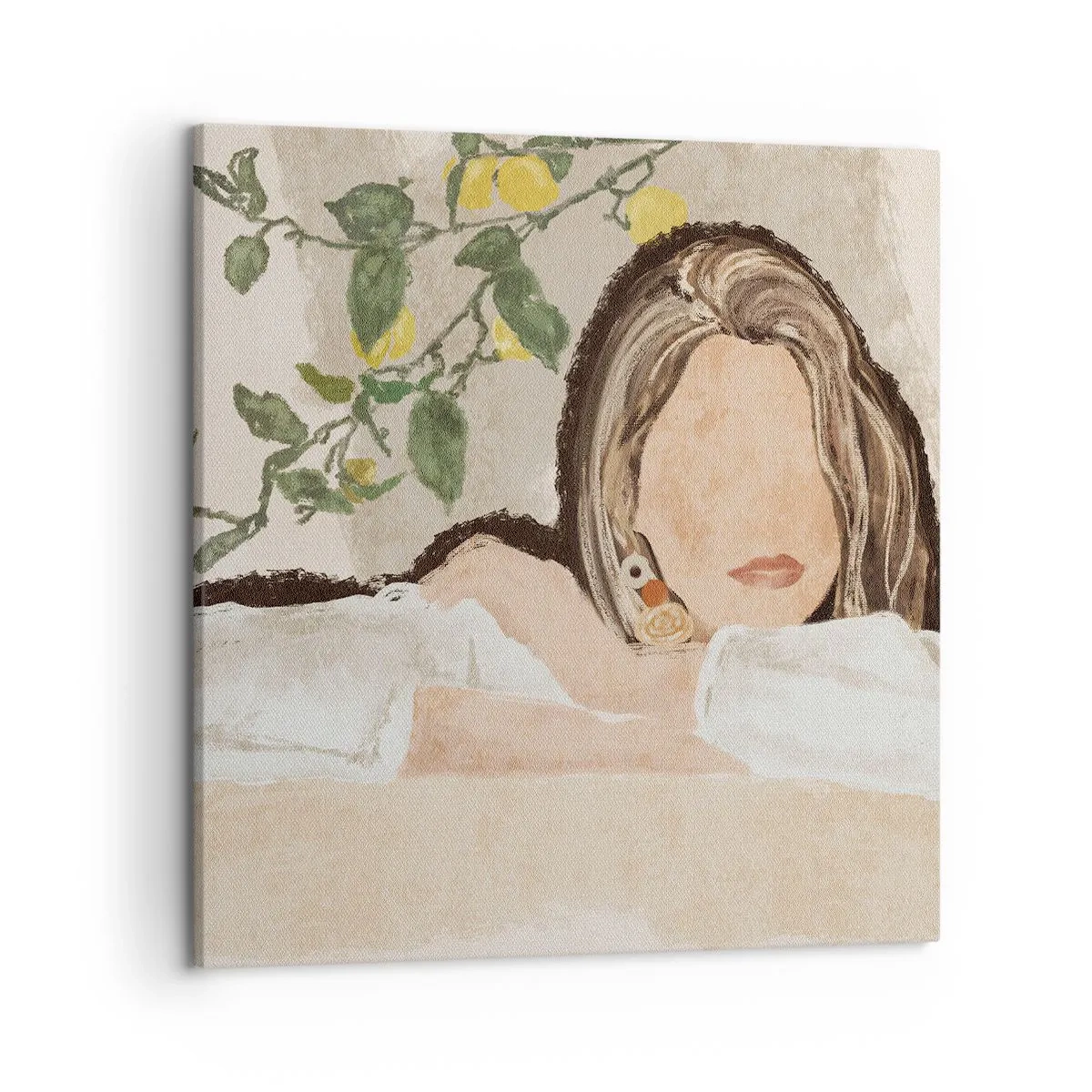 Schilderen op canvas - Zuidelijke schoonheid - 50x50 cm