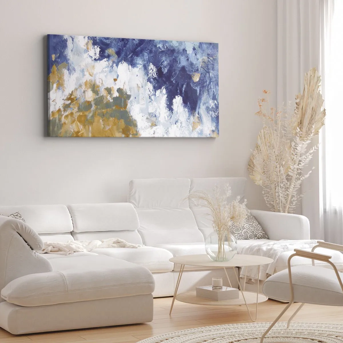Schilderen op canvas - Dans der Elementen - 100x40 cm