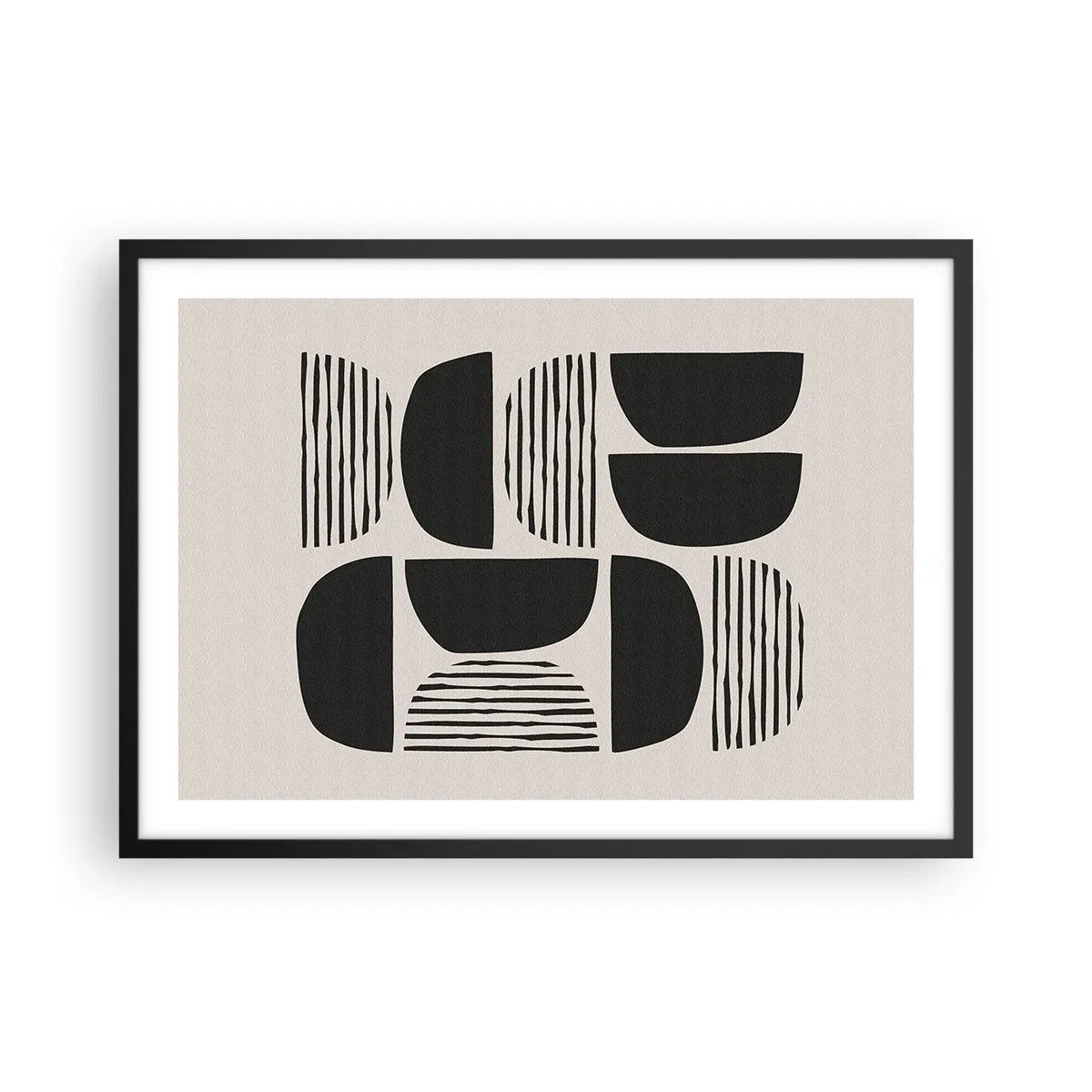Poster in een zwarte lijst - Halfslachtige deals - 70x50 cm