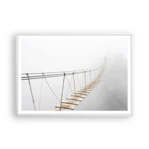 Poster in een witte lijst - Waar zal het je brengen? - 100x70 cm