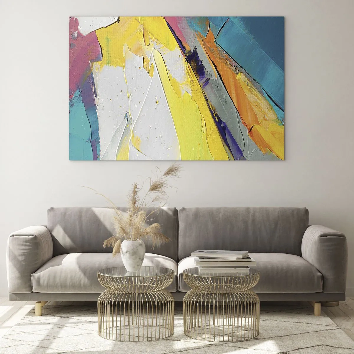 Schilderen op glas - De anatomie van licht - 100x70 cm