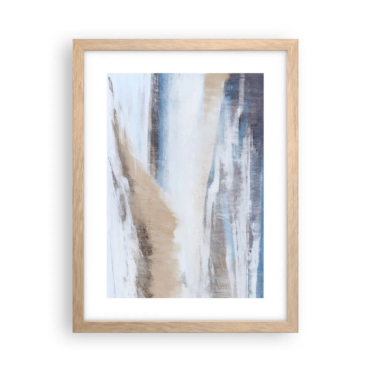 Een poster in een licht eiken lijst - Winterse compositie - 30x40 cm