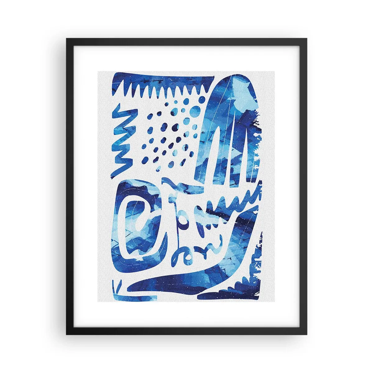 Poster in een zwarte lijst - Terug naar de wortels - 40x50 cm