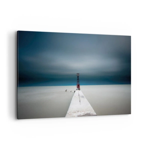 Schilderen op canvas - Om de uitgestrektheid te ontmoeten - 120x80 cm