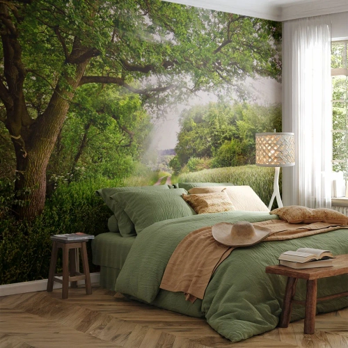 Fotobehang Premium Sand - Et in Arcadia ego - Landschap, Zandweg, Natuur - 300x210 cm
