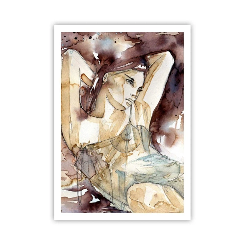 Poster - In een lila stemming - 70x100 cm