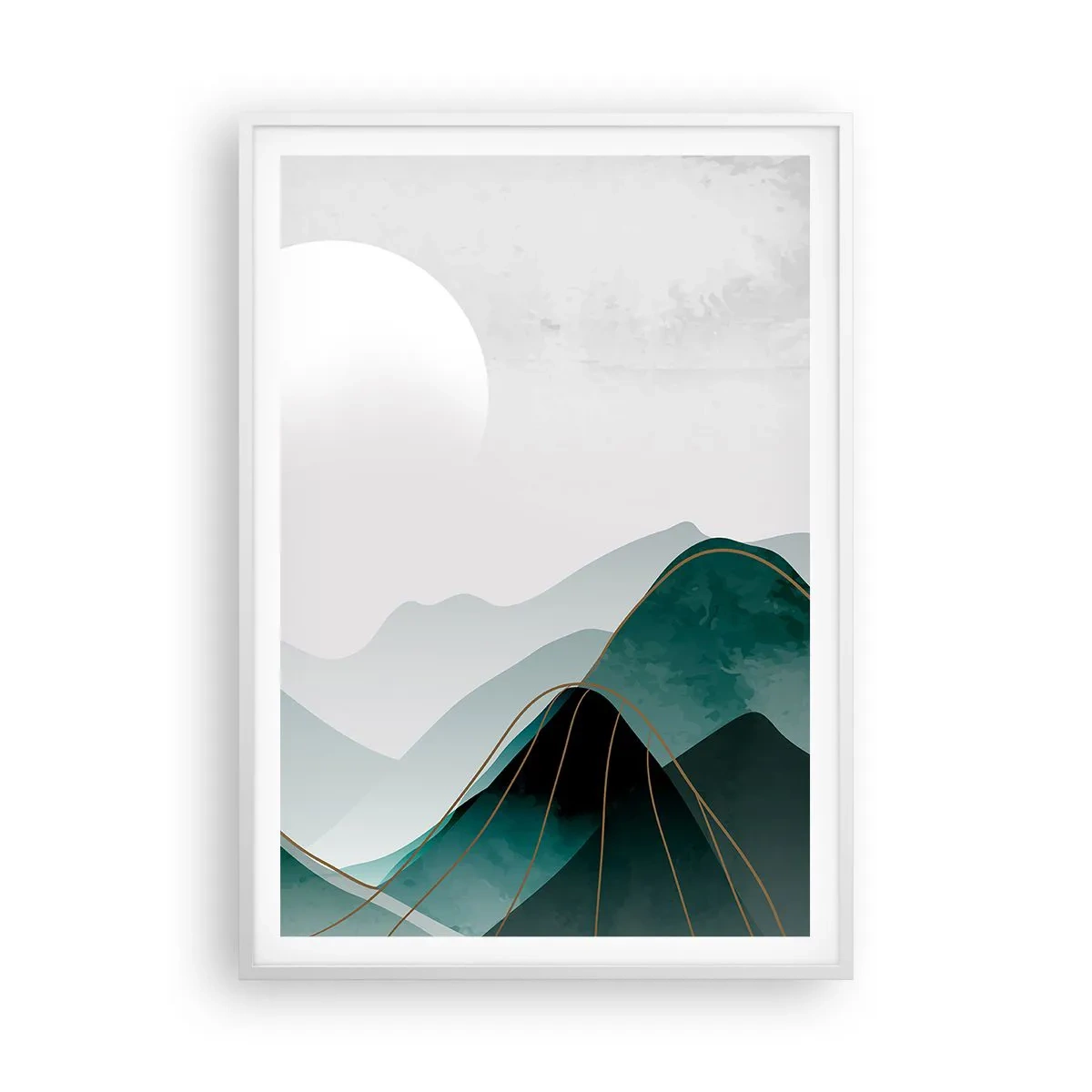 Poster in een witte lijst - In volle majesteit - 70x100 cm