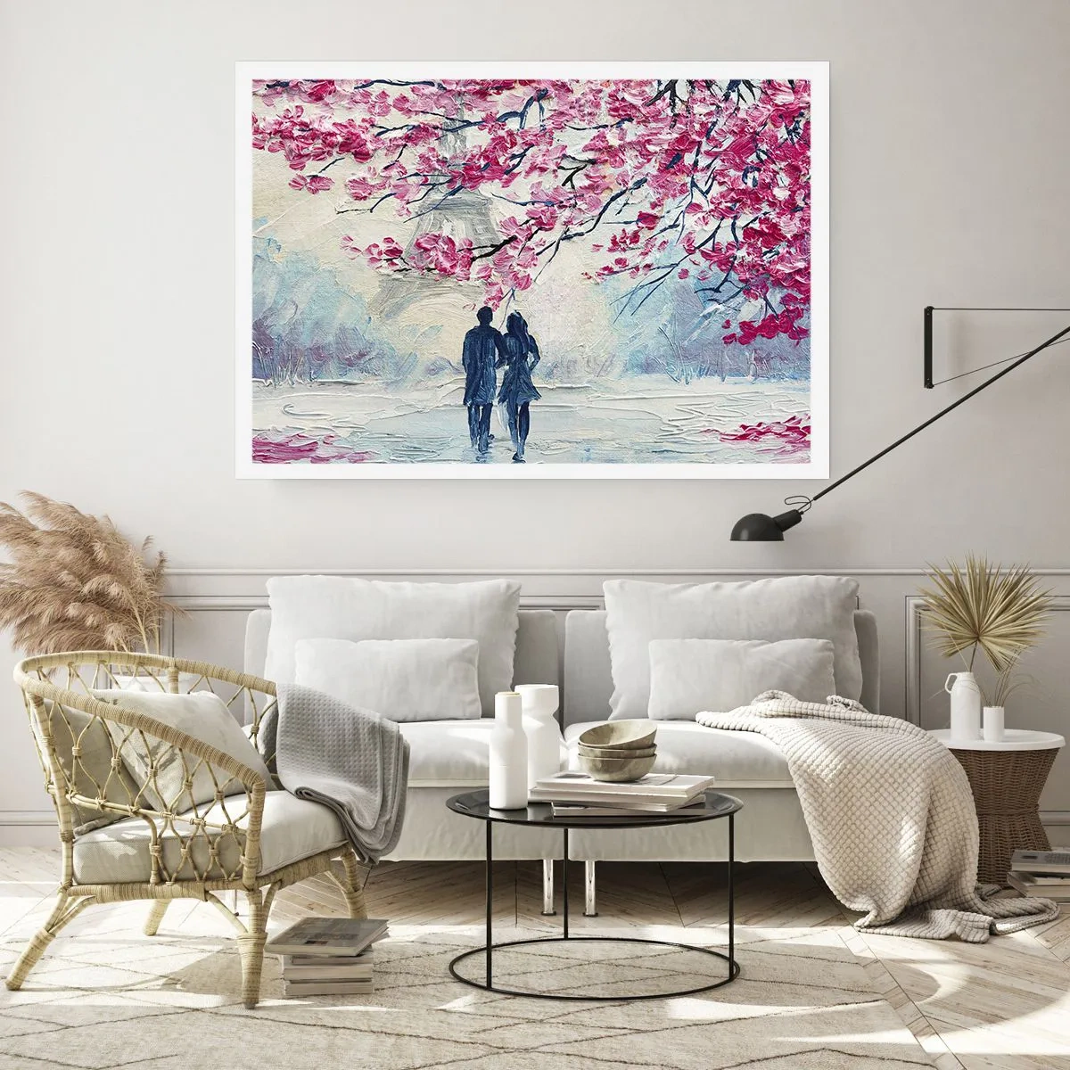 Poster - Een romantische wandeling - 100x70 cm