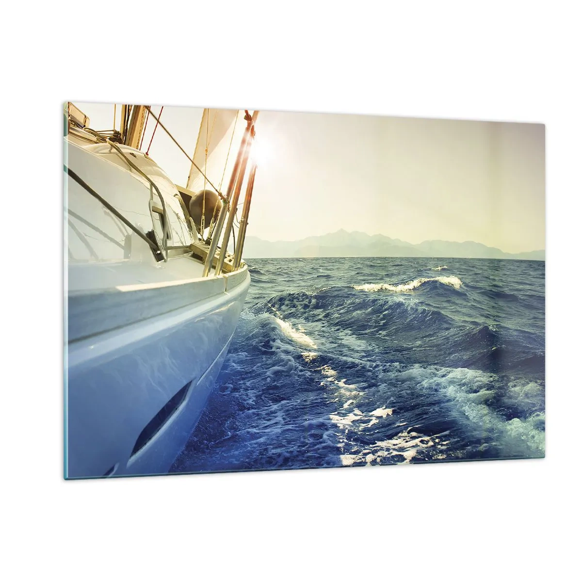 Schilderen op glas - Voor het avontuur - 120x80 cm