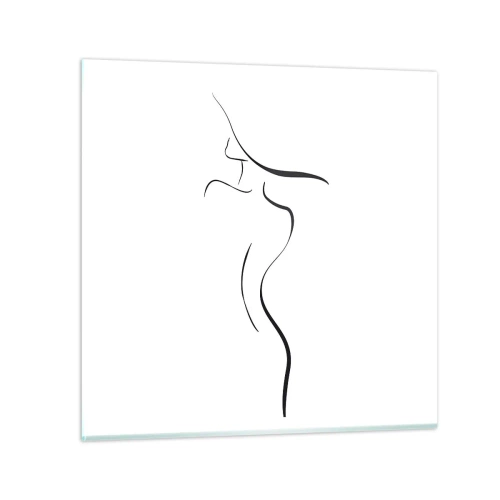 Schilderen op glas - Ongrijpbaar als een golf - 70x70 cm