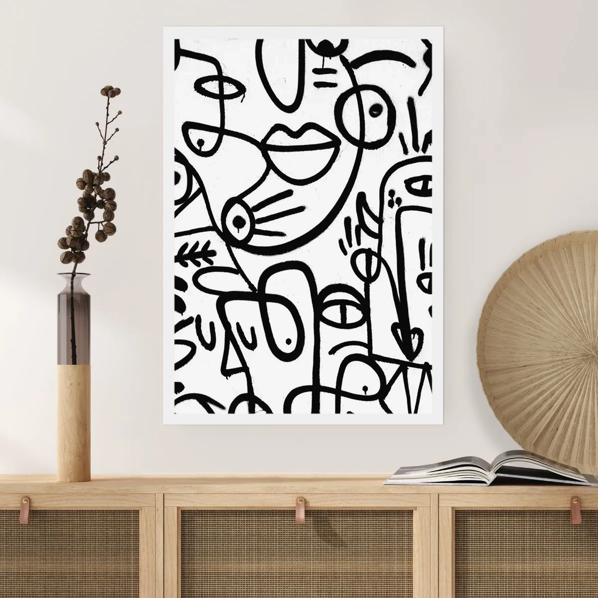 Poster - Gezichten en luchtspiegelingen - 30x40 cm