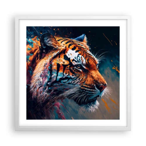 Poster in een witte lijst - Wilde schoonheid - 50x50 cm