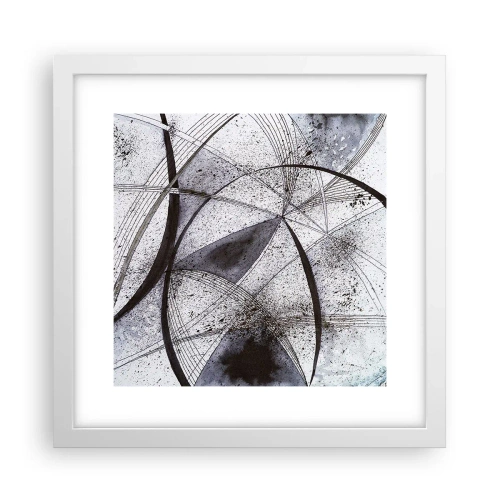 Poster in een witte lijst - Futuristische fantasie - 30x30 cm