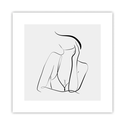 Poster - Op de golf van dromen - 30x30 cm