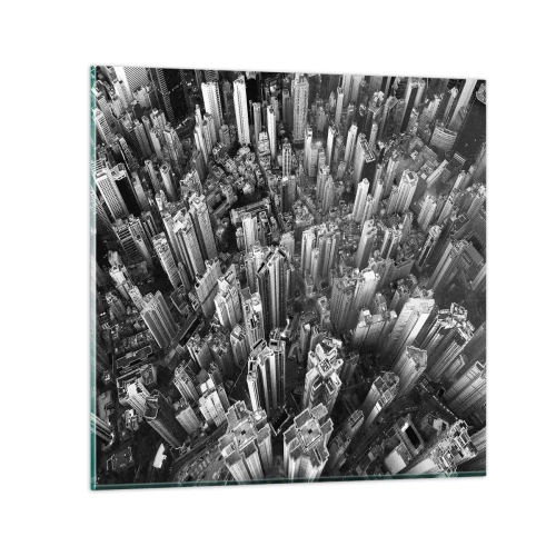 Schilderen op glas - Nog steeds hoger en hoger - 60x60 cm