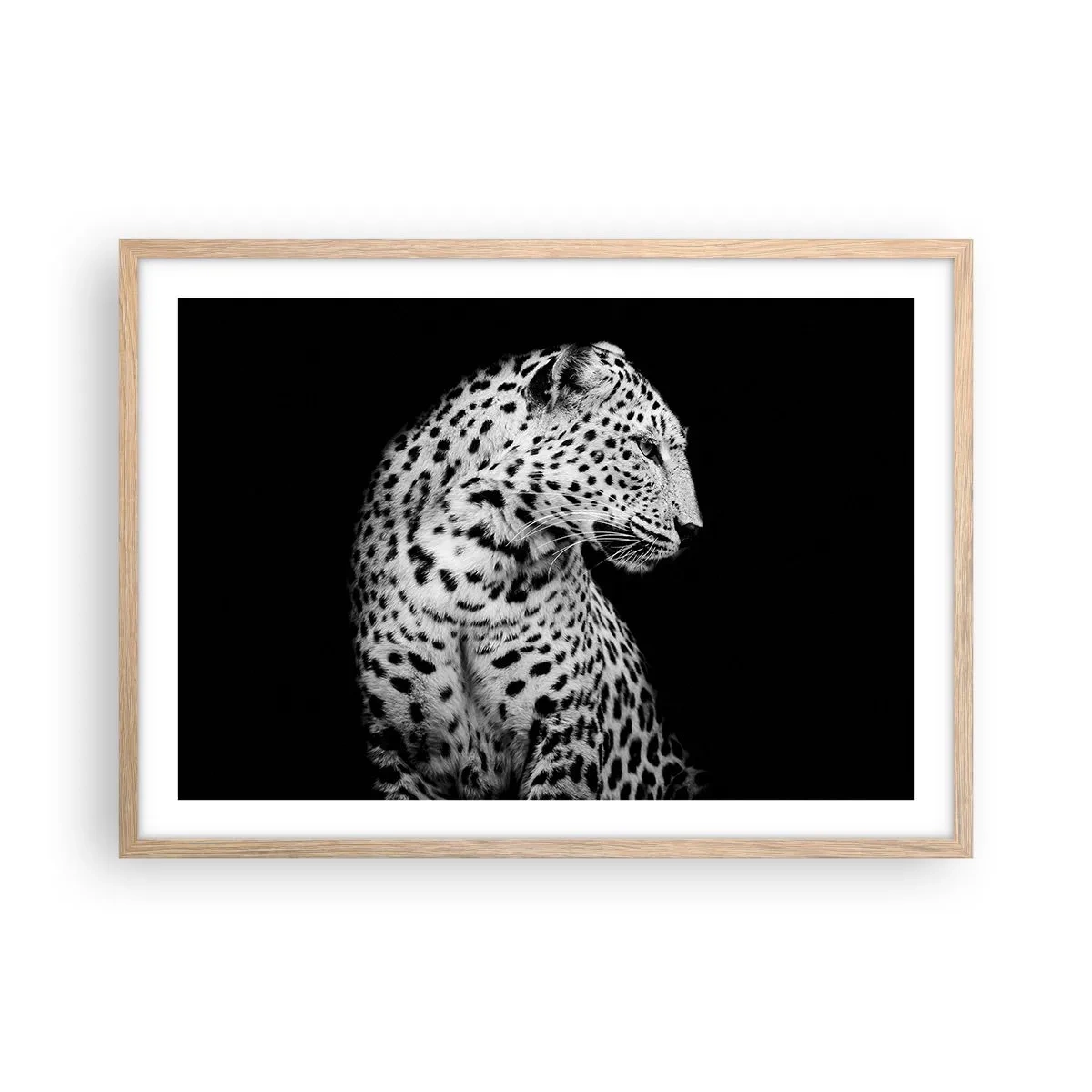 Een poster in een licht eiken lijst - Juist profiel perfect! - 70x50 cm