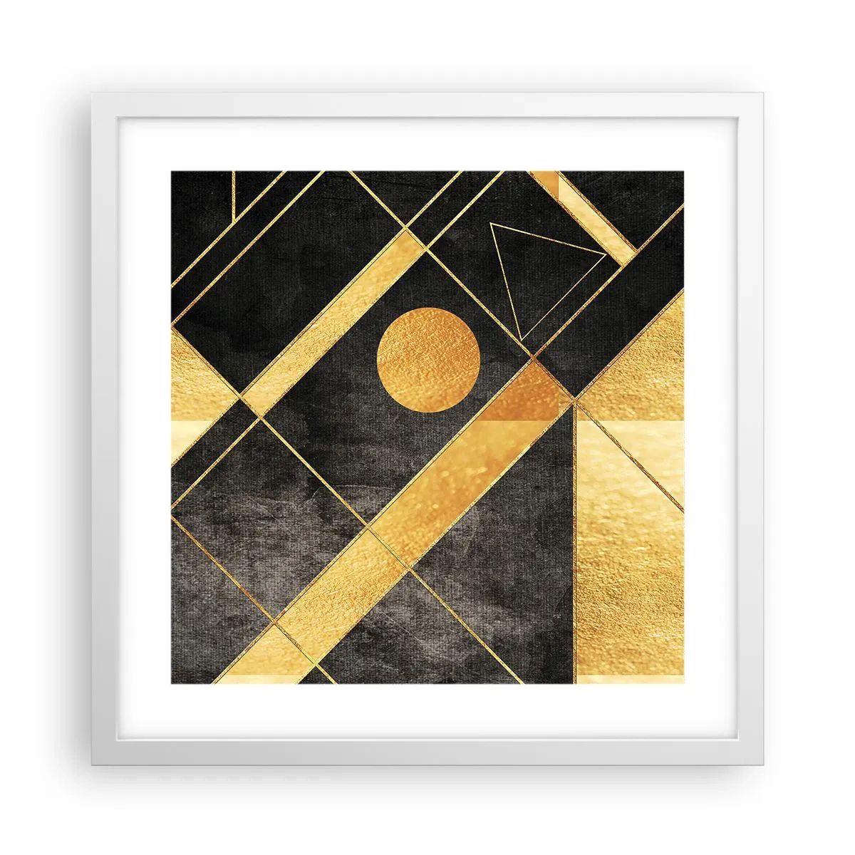 Poster in een witte lijst - De zon van de woestijn - 40x40 cm