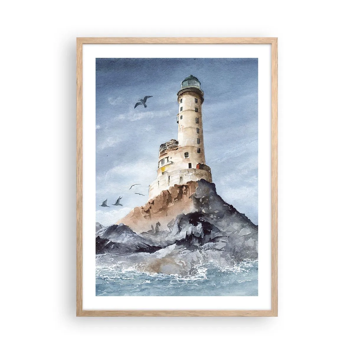 Een poster in een licht eiken lijst - Onoverwinnelijk - 50x70 cm