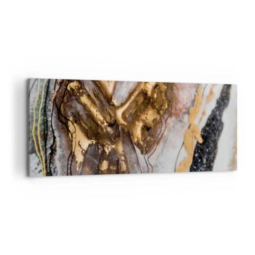 Schilderen op canvas - Het element aarde - 100x40 cm