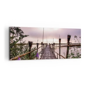 Schilderen op canvas - Rust en stilte van Azië - 100x40 cm
