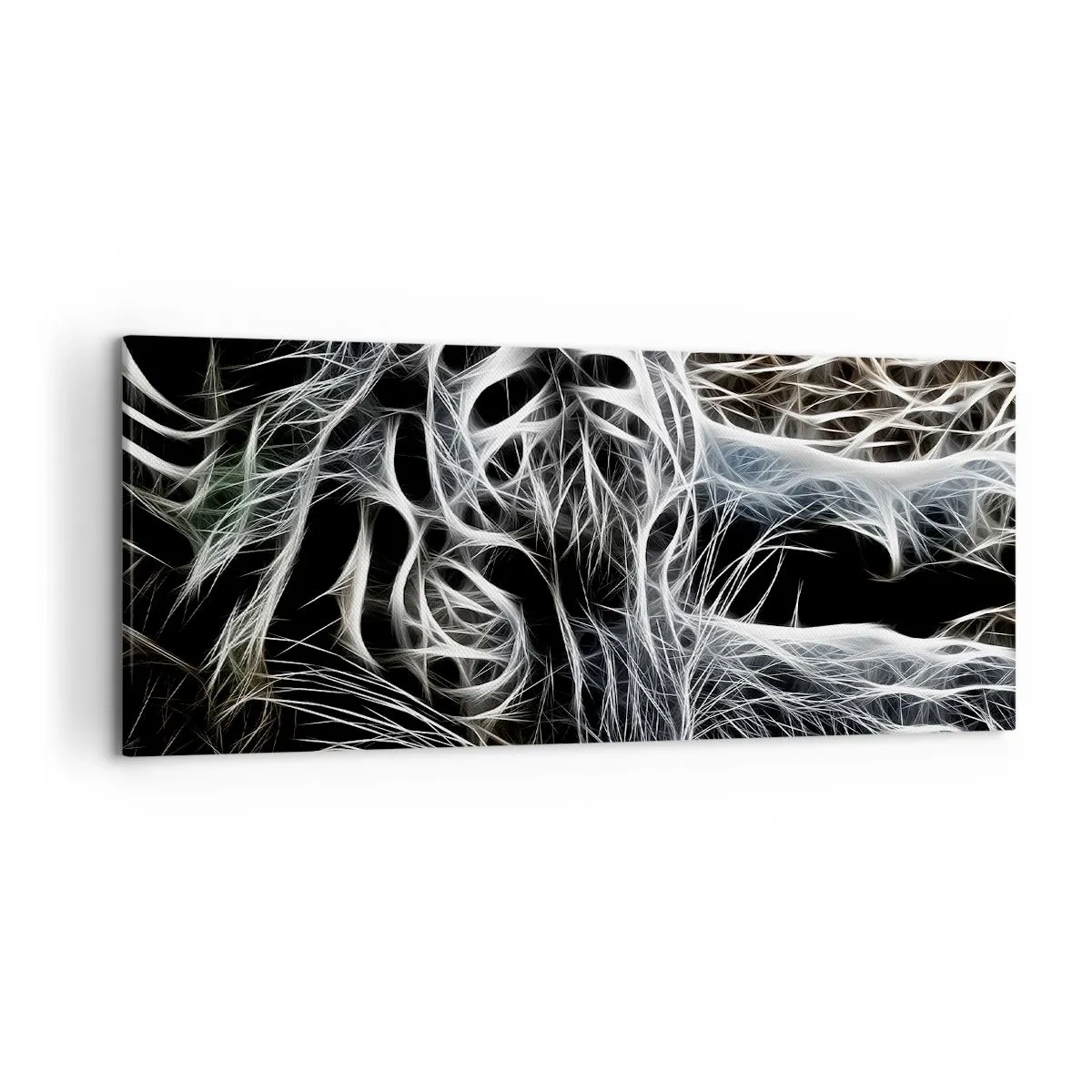 Schilderen op canvas - Een onderzoek naar de lichtheid van katten - 120x50 cm