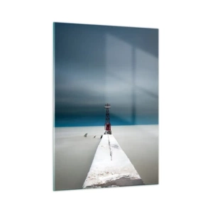 Schilderen op glas - Om de uitgestrektheid te ontmoeten - 50x70 cm