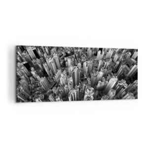 Schilderen op canvas - Nog steeds hoger en hoger - 100x40 cm