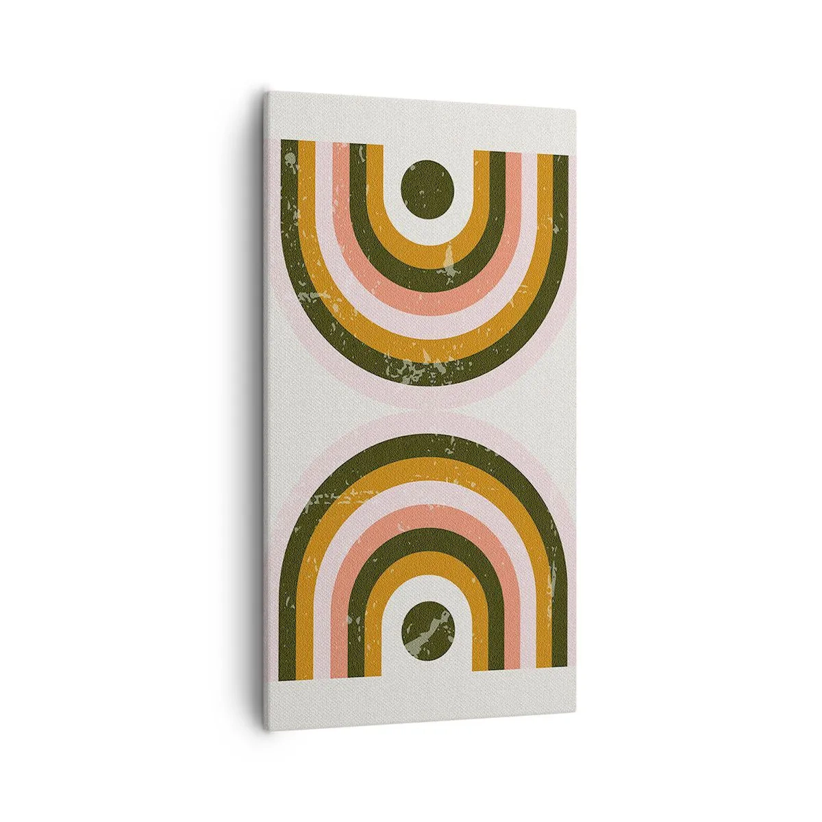 Schilderen op canvas - Tweeling abstractie - 55x100 cm