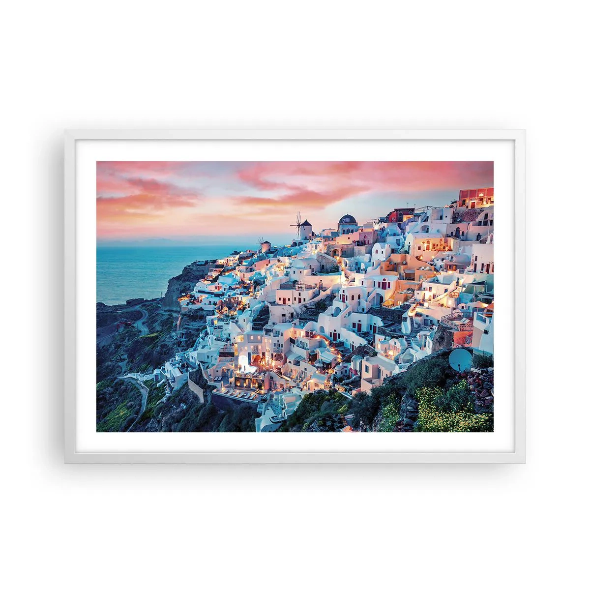 Poster in een witte lijst - Je geweldige Griekse vakantie - 70x50 cm