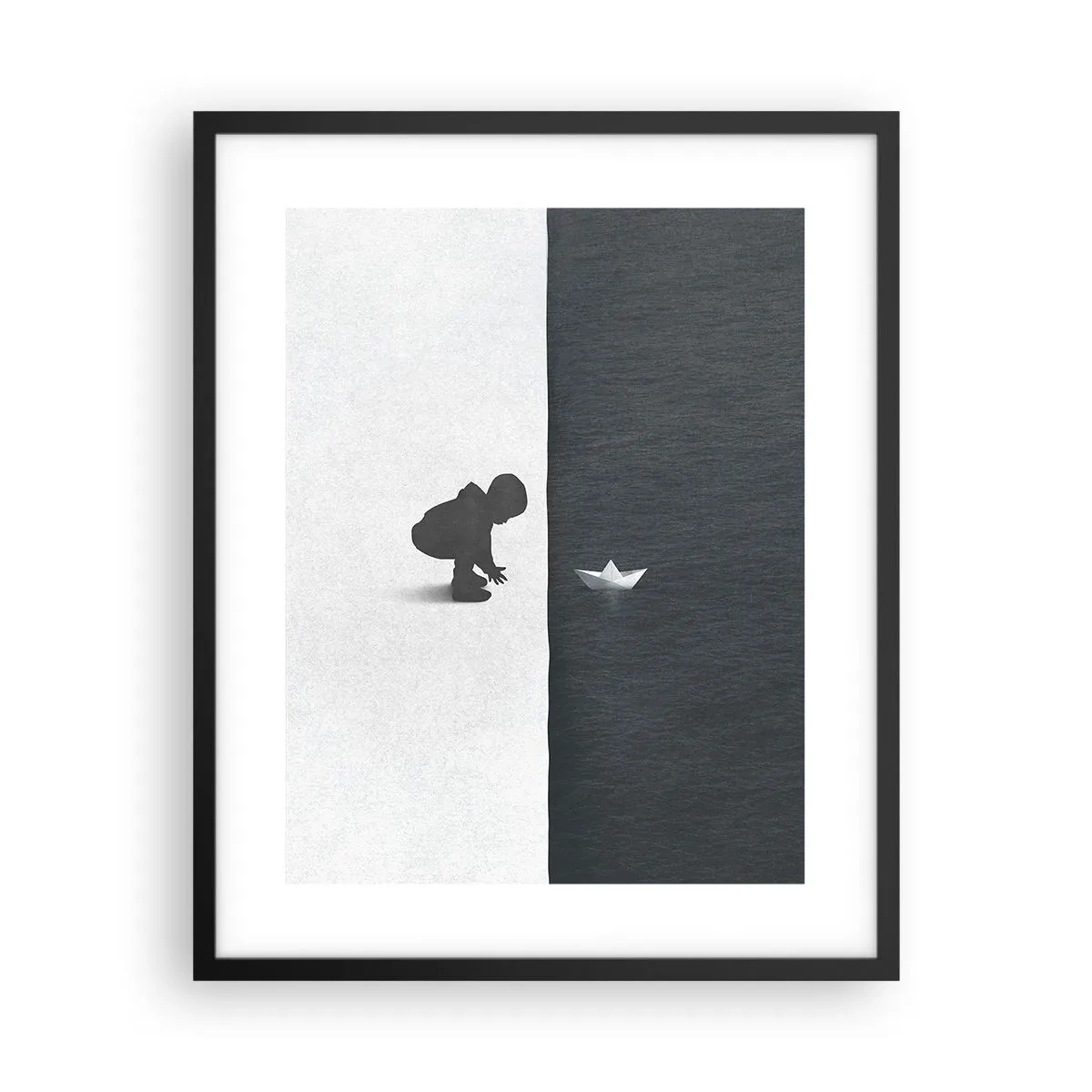 Poster in een zwarte lijst - Geweldige expeditie - 40x50 cm