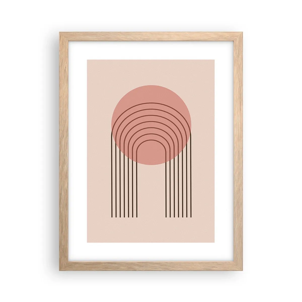 Een poster in een licht eiken lijst - Onweerstaanbare aantrekkingskracht - 30x40 cm