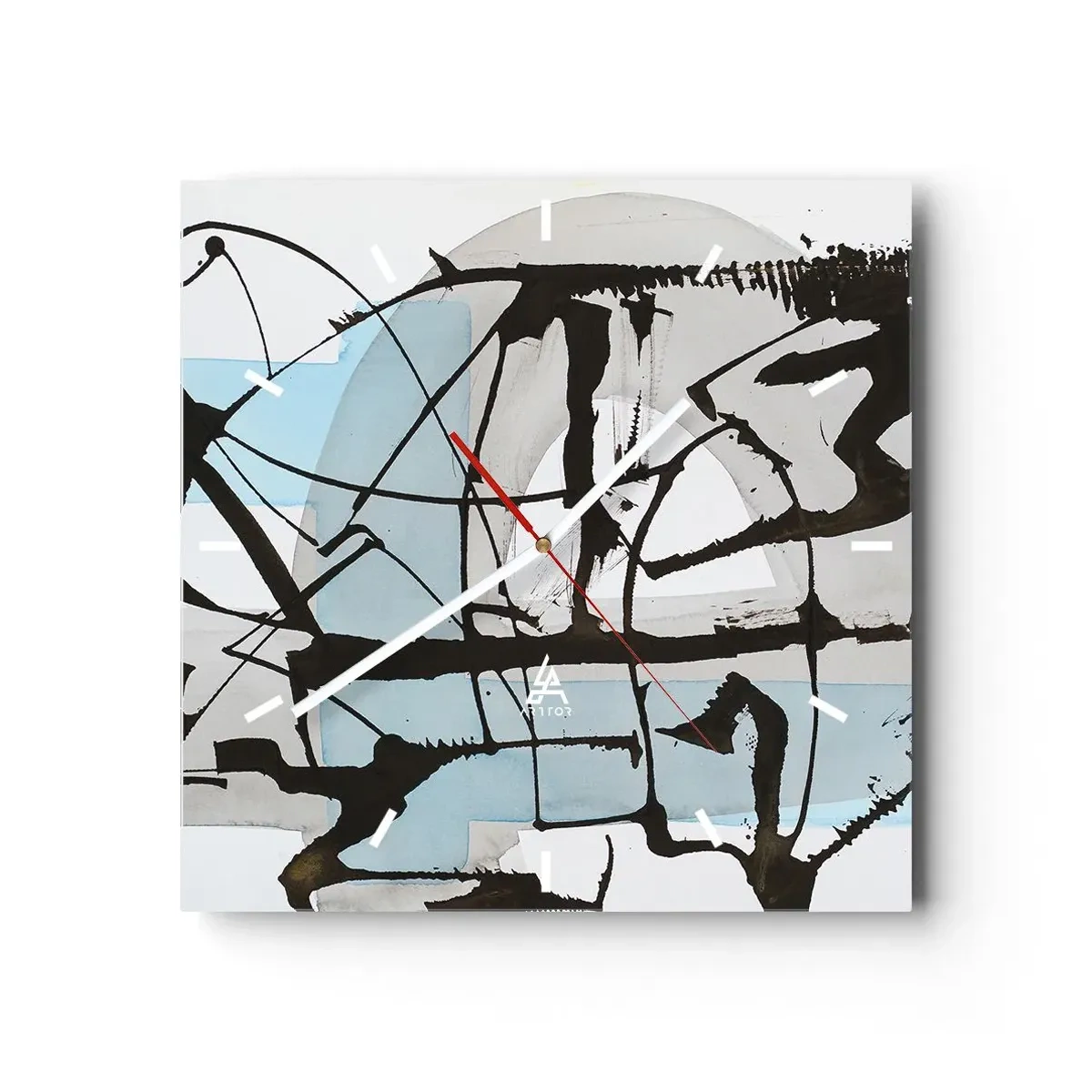 Wandklok - Klok - Toch blauw - 40x40 cm