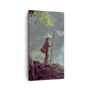 Schilderen op canvas - Bevriend met de natuur - 45x80 cm