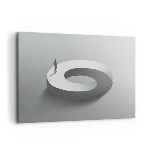 Schilderen op canvas - En wees hier slim - 120x80 cm