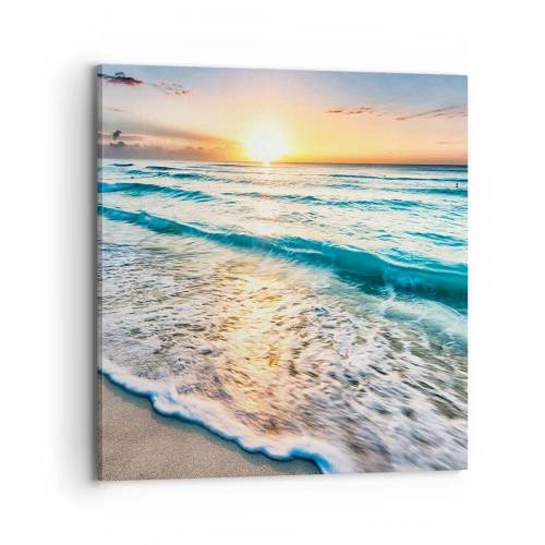 Schilderen op canvas - Een uitzicht dat de moeite waard is - 70x70 cm