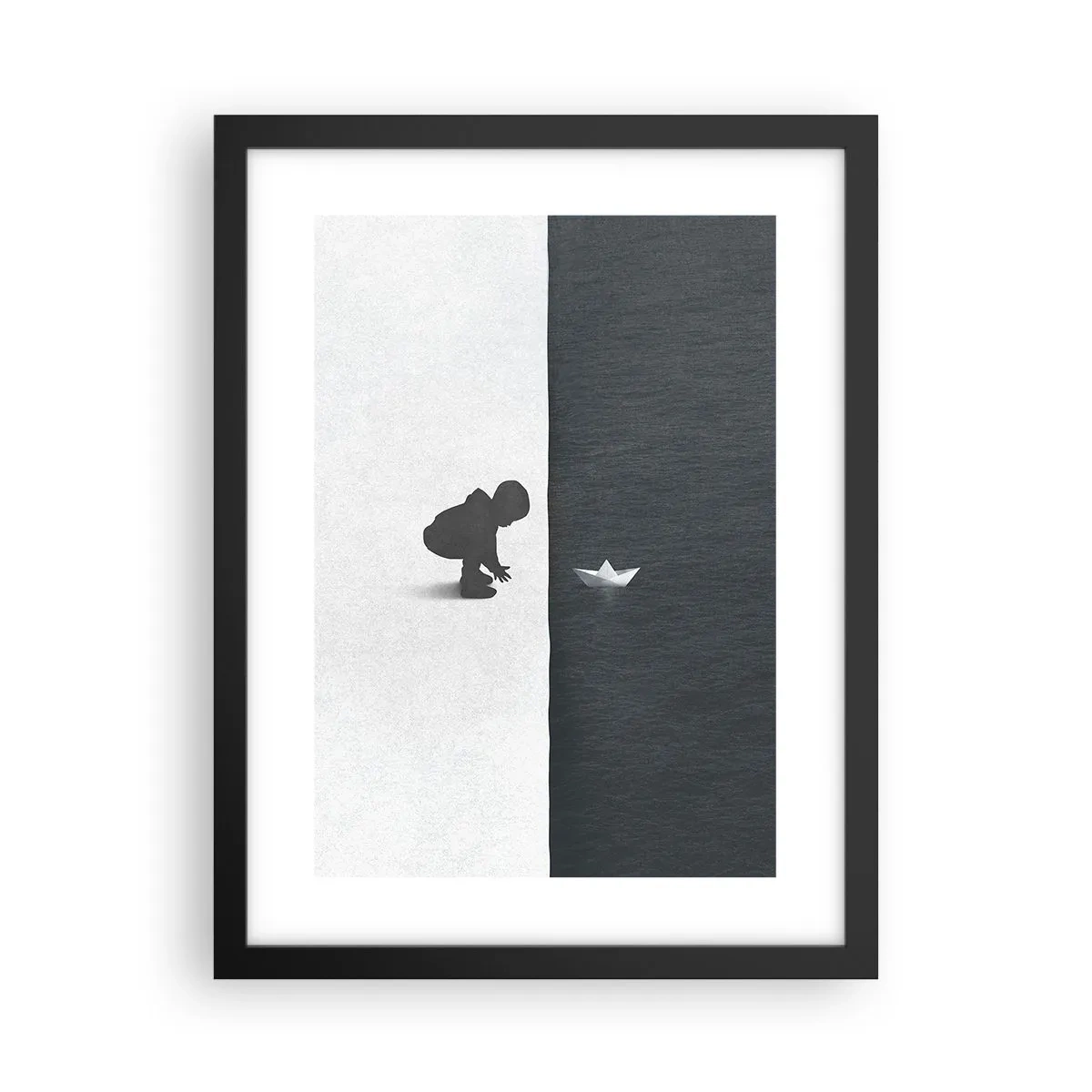 Poster in een zwarte lijst - Geweldige expeditie - 30x40 cm