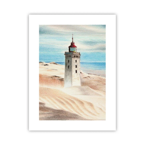 Poster - Altijd staren naar de zee - 30x40 cm