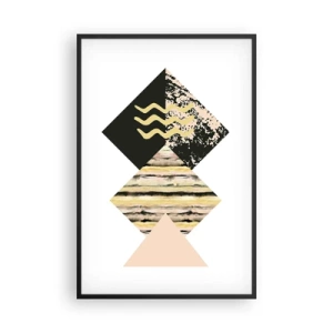 Poster in een zwarte lijst - Er is niet zo eenvoudig - 61x91 cm