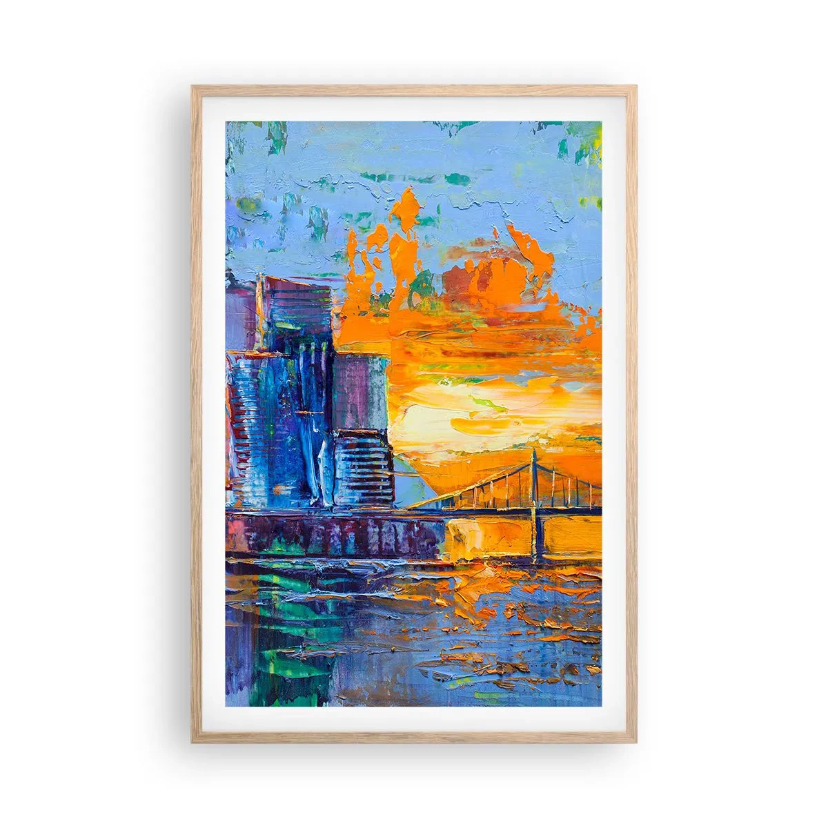 Een poster in een licht eiken lijst - Cultuur en natuur - 61x91 cm