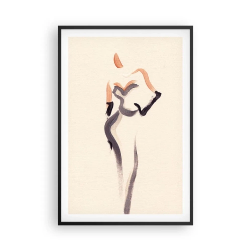 Poster in een zwarte lijst - Uit de gouden jaren van Hollywood - 61x91 cm